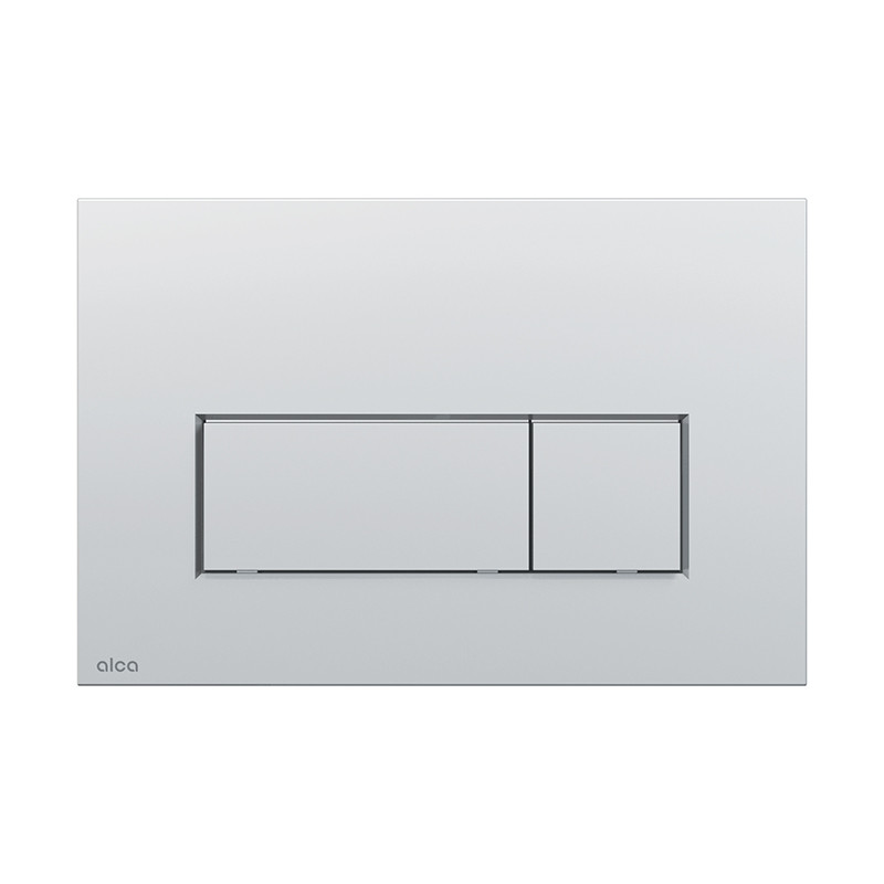 Clapeta de actionare, Alcadrain, Thin, M572, cu doua volume, crom mat