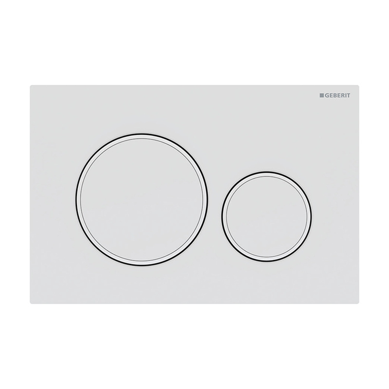 Clapetă de acționare, Geberit, Sigma20, alb mat, 115.882.01.1