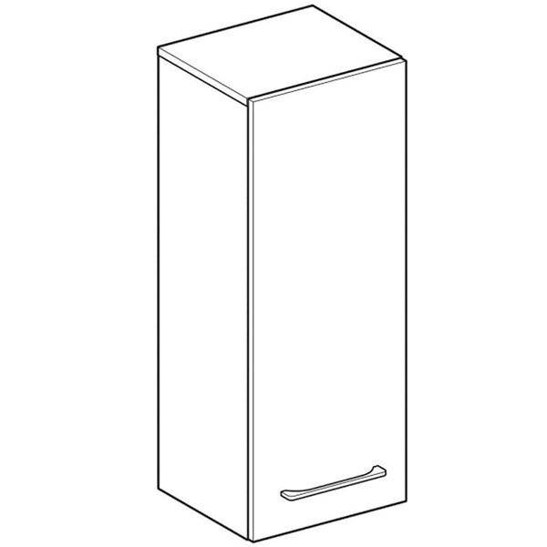 Dulap inalt suspendat, Geberit, Selnova Square, 85 cm, nuc american hickory - 1 | YEO