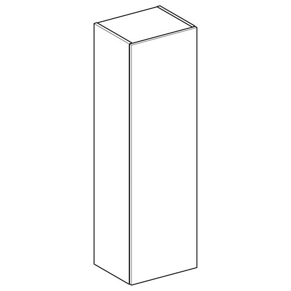 Dulap inalt suspendat, Geberit, Smyle Square, inaltime 118 cm, alb lucios - 1 | YEO