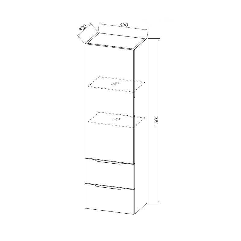 Dulap inalt suspendat, Kolpasan, Tara, craft wood - 4 | YEO