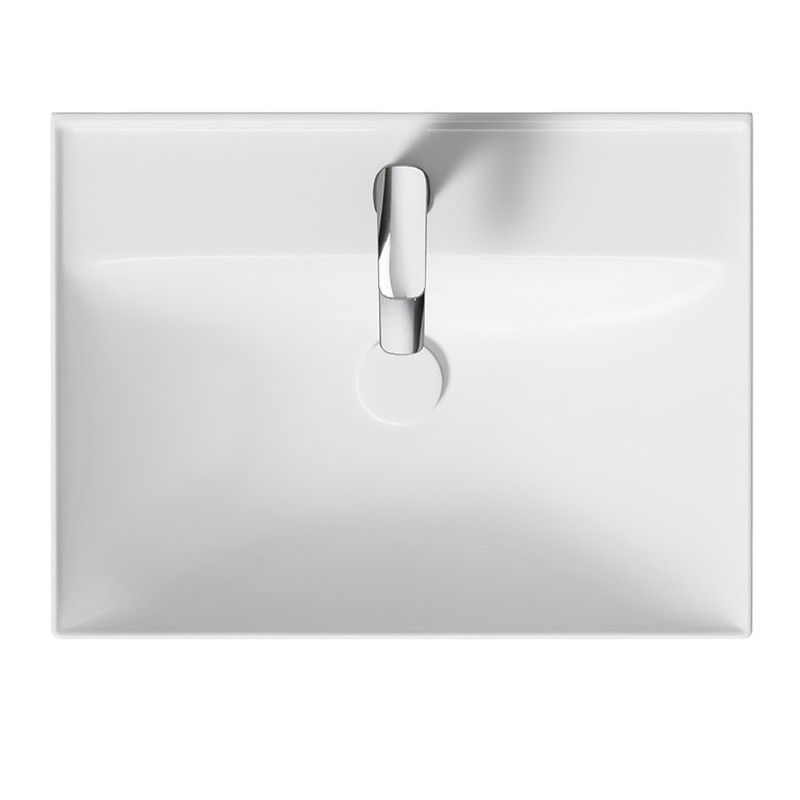 Lavoar pentru mobilier, Cersanit, Larga, dreptunghiular, 60 cm, alb - 1 | YEO