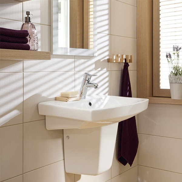 Lavoar suspendat Cersanit, Carina, 50 cm, alb - 4 | YEO