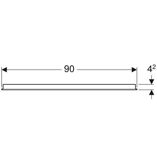 Oglinda cu iluminare LED, Geberit, Option Basic, dreptunghiulara, 90 x 65 cm - 3 | YEO