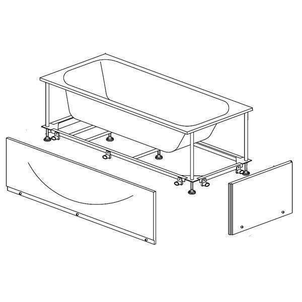 Panou si structura pentru cazile Kolpasan 140 x 70