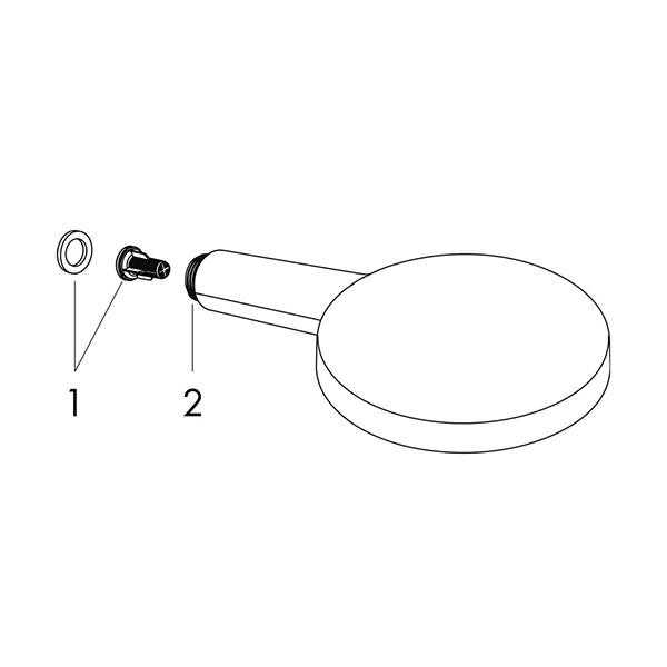 Para de dus, Hansgrohe, Raindance Select S 120, 3 jeturi, bronz periat - 2 | YEO