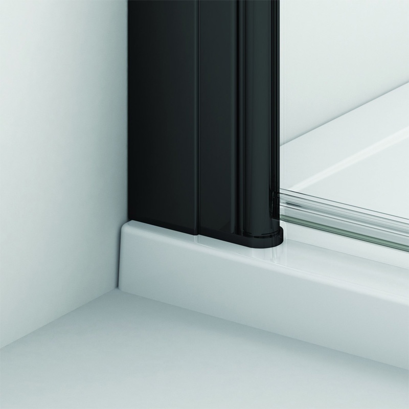 Paravan cadă pivotant Ronal SanSwiss, Solino 75 cm, negru mat - 2 | YEO