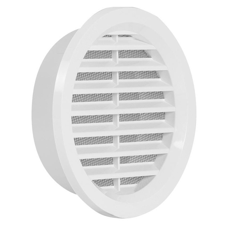 Ramă de aerisire, Haco, cu plasă, 10 cm, alb - 2 | YEO