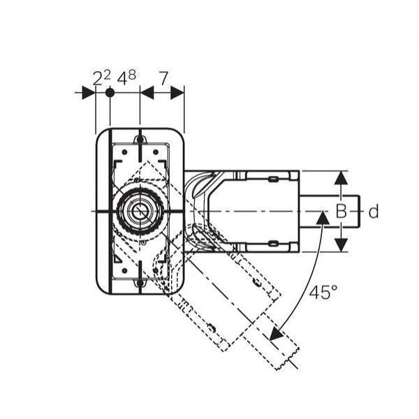Rigola pentru dus Geberit, CleanLine, inaltime montaj 9-20 cm - 2 | YEO