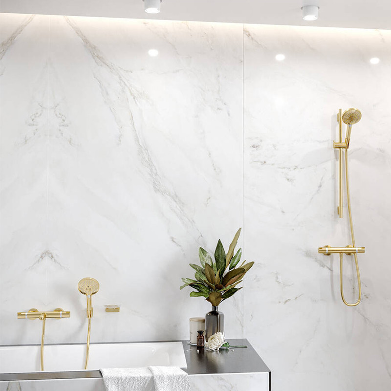 Savoniera cu suport, Hansgrohe, AddStoris, auriu - 1 | YEO