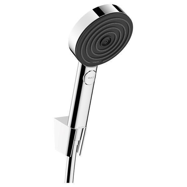 Set De Dus Hansgrohe, Pulsify Select 105, 3 Jeturi Relaxation, Cu Furtun De Dus Si Agatatoare, Crom