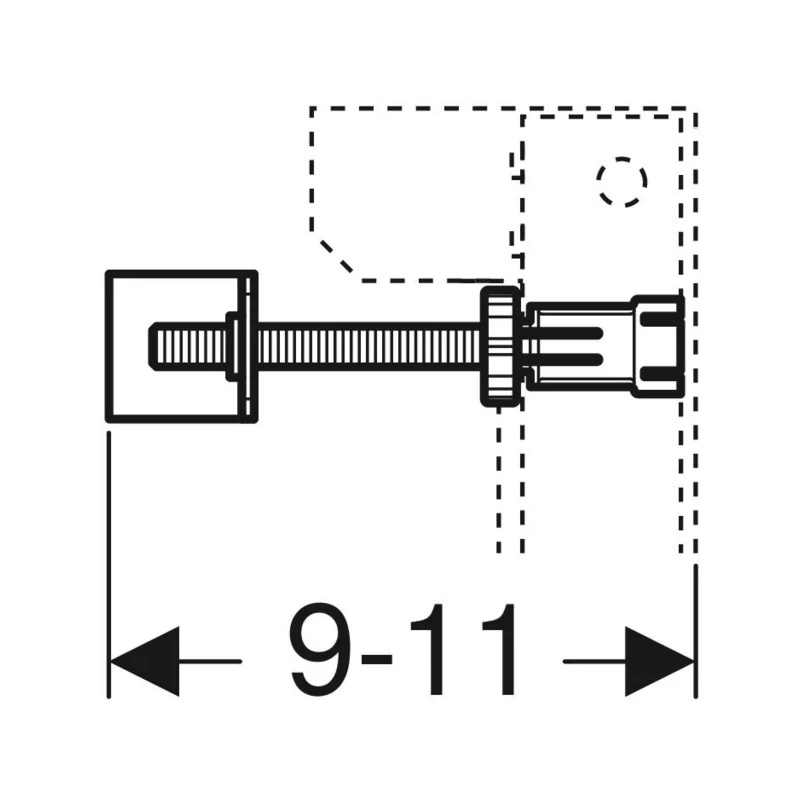 Set de fixare pentru rame Duofix, Geberit, cu rezervoare Sigma 8 - 1 | YEO