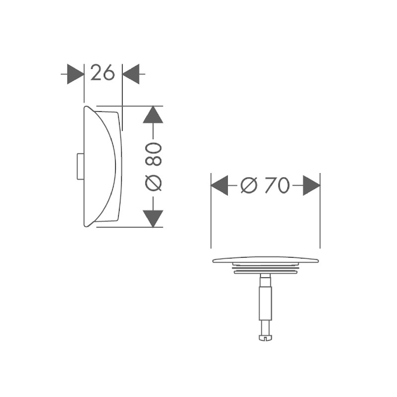 Set de ornamente, Hansgrohe, pentru instalatiile de cada Flexaplus, negru mat - 2 | YEO