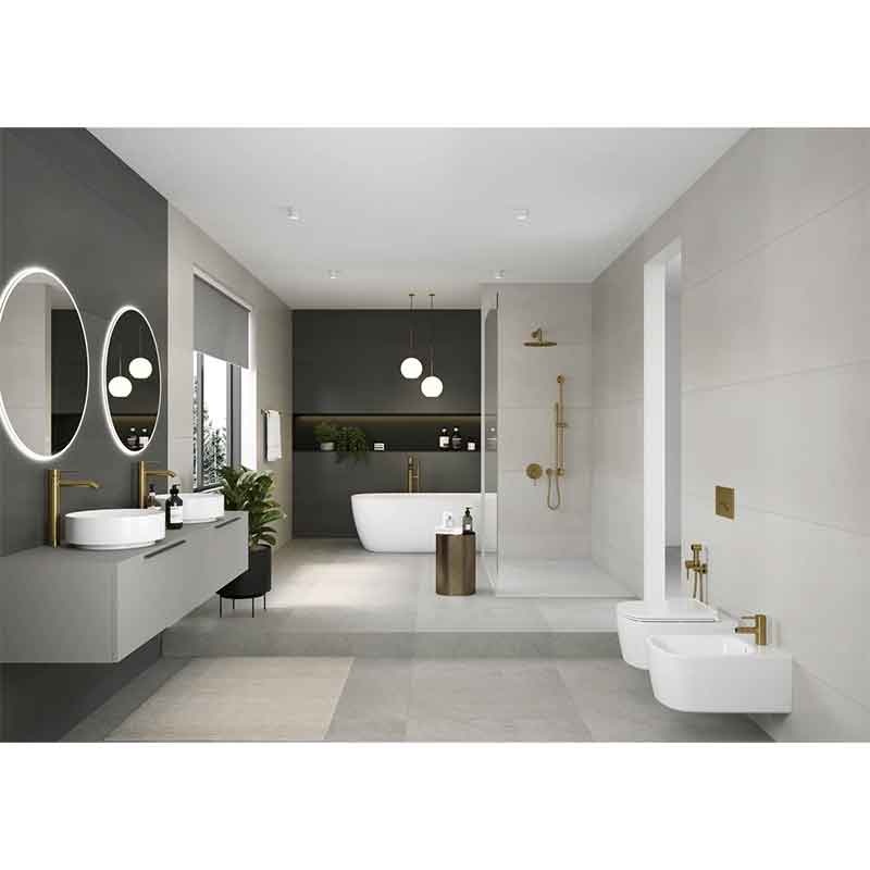 Set duș Kludi, Nova Fonte, cu bară 90 cm, pară și furtun, auriu periat - 1 | YEO