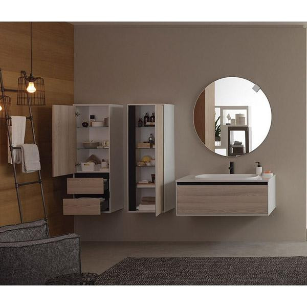 Set mobilier suspendat si lavoar Kolpasan, Pandora, 150 cm, lemn natur - 1 | YEO