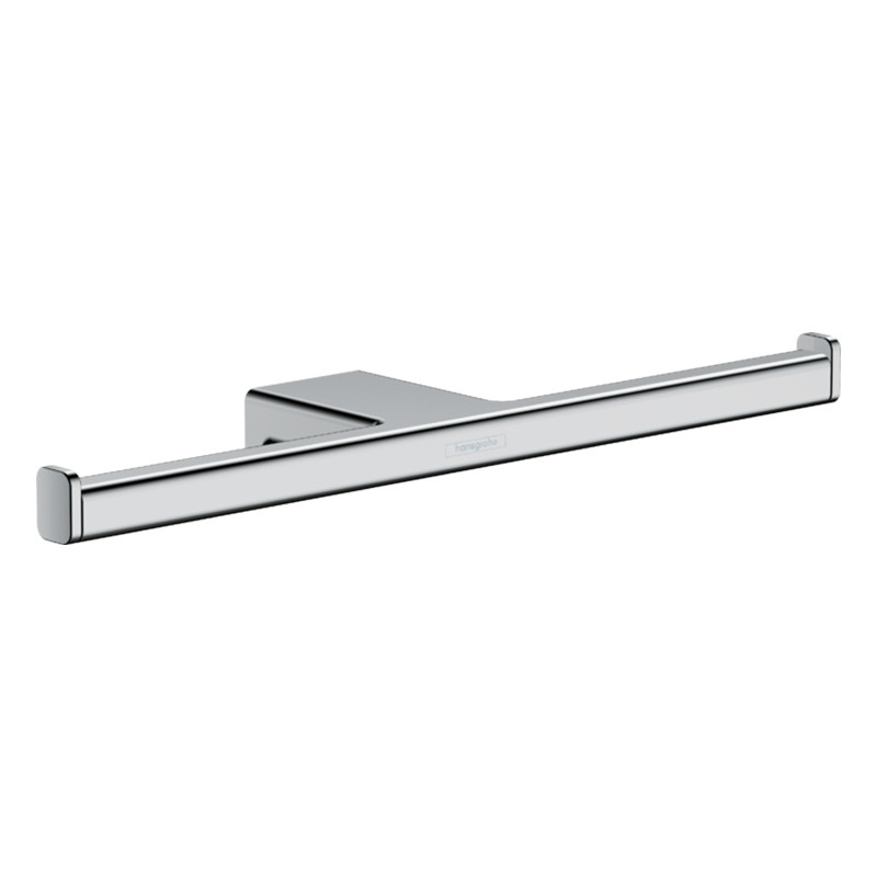 Suport dublu hartie igienica, Hansgrohe, AddStoris, crom