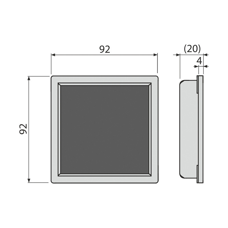 Suport pentru sifon de pardoseală, Alcadrain, 9,2 x 9,2 cm, pentru încastrarea plăcilor ceramice - 1 | YEO