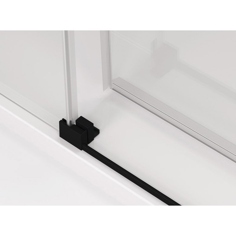 Ușă culisantă Ronal SanSwiss, Cadura 120 cm, din două elemente, negru mat - 3 | YEO