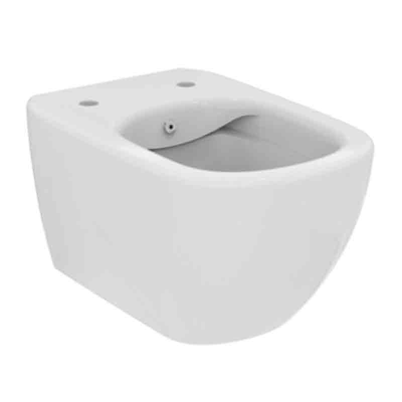 Vas WC suspendat Ideal Standard, Tesi RimLS+, cu funcție de bideu, alb