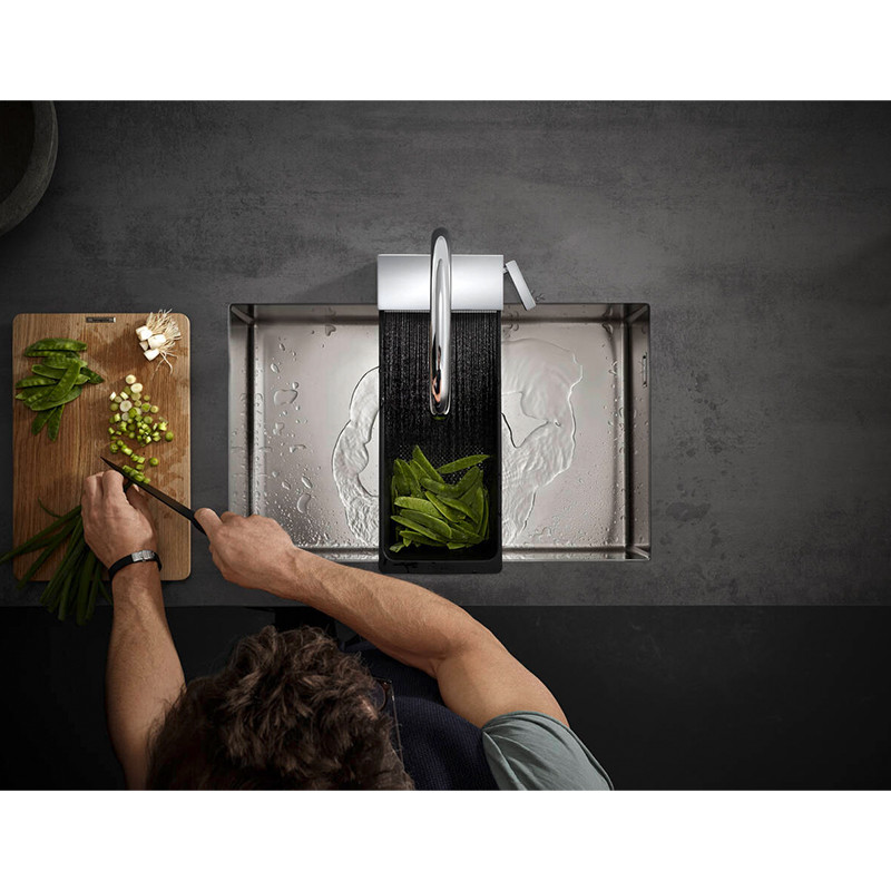 Baterie de bucatarie, Hansgrohe, Aquno Select M81 170, 3 jeturi, sBox, crom - 1 | YEO