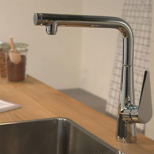 Baterie de bucatarie monocomanda, Hansgrohe, Talis Select M51 300, 1 jet, crom - 2 | YEO