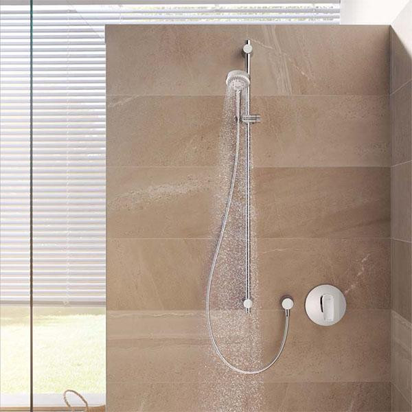 Baterie de dus, Kludi, Pure & Solid, incastrata, crom - 3 | YEO