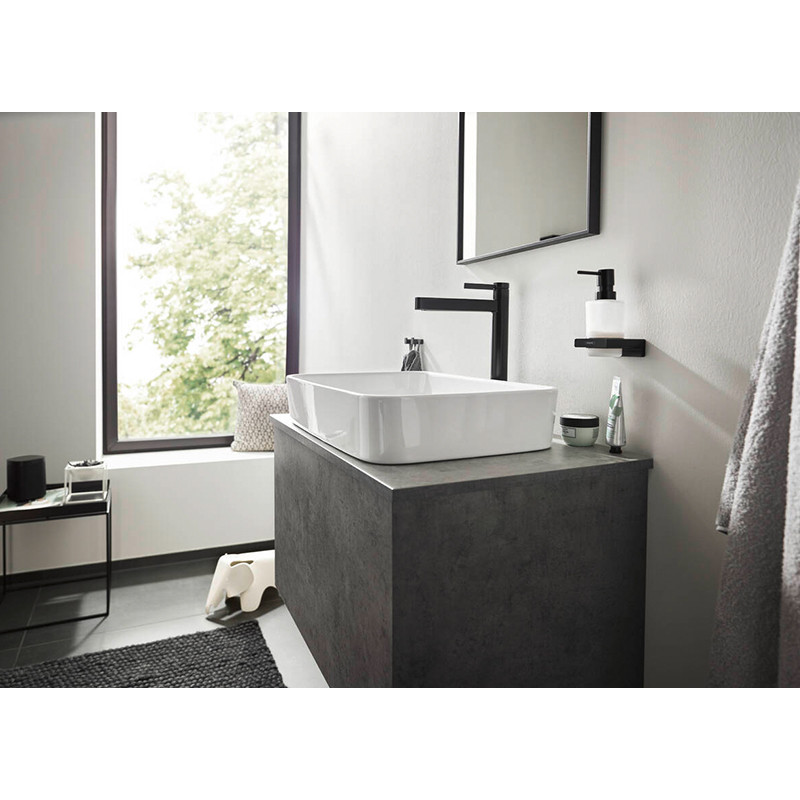 Baterie inalta de lavoar, Hansgrohe, Finoris 260, cu ventil, negru mat - 1 | YEO