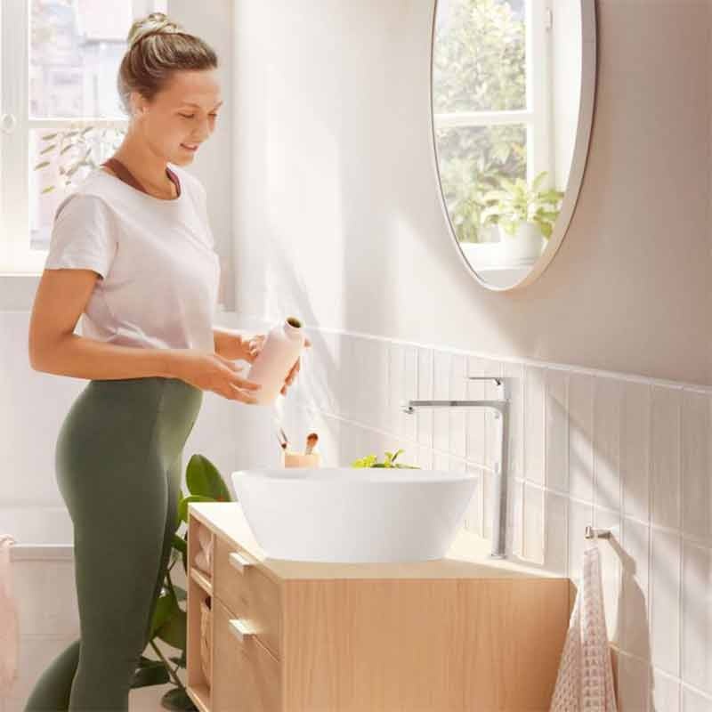 Baterie înaltă lavoar Hansgrohe, Rebris S 240, CoolStart, fără ventil, crom - 1 | YEO