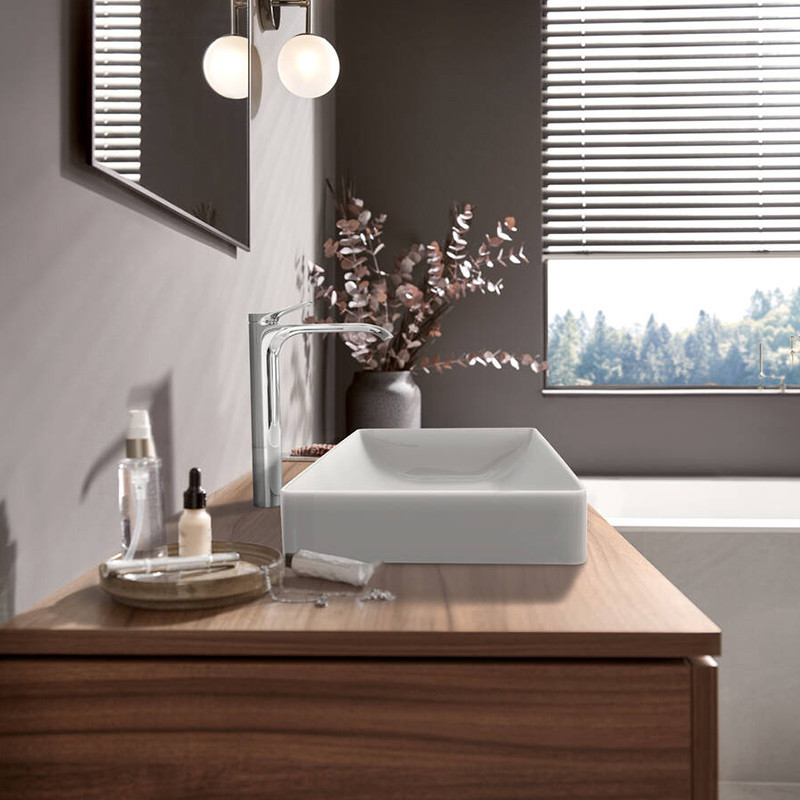 Baterie inalta lavoar, Hansgrohe, Vivenis 250, cu ventil, crom - 1 | YEO
