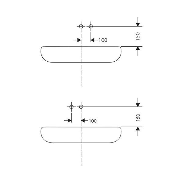 Baterie lavoar Hansgrohe, Talis E, montaj pe perete, 22.5 cm, bronz periat - 1 | YEO