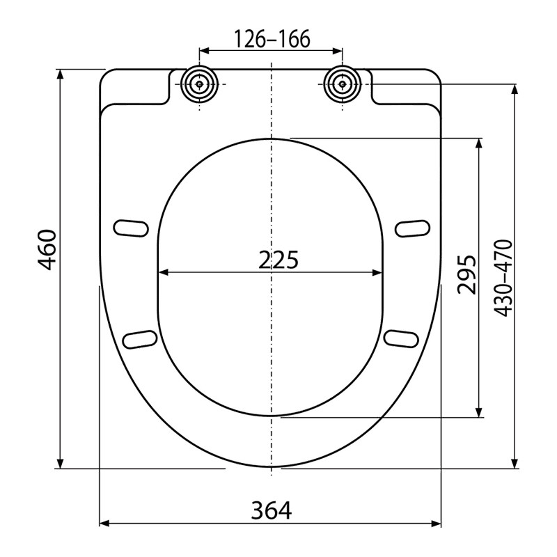 Capac WC, Alcadrain, soft-close, 36,4 x 46 cm, alb - 1 | YEO