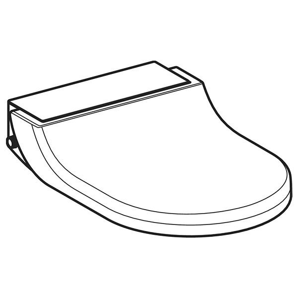 Capac WC cu functie de bideu, Geberit, AquaClean Tuma Classic, alb alpin - 1 | YEO