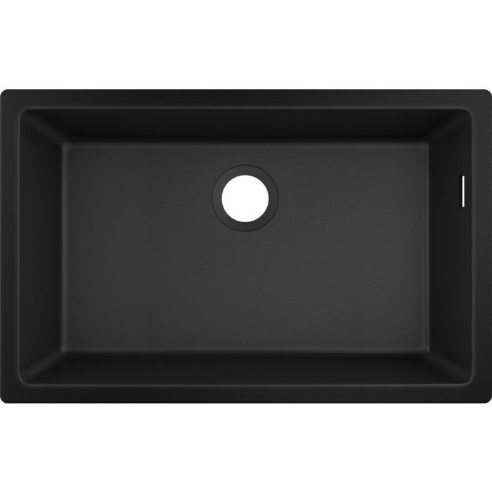 Chiuvetă bucătărie Hansgrohe S510 SilicaTec 660, cu 1 cuvă, graphite black, 43432170