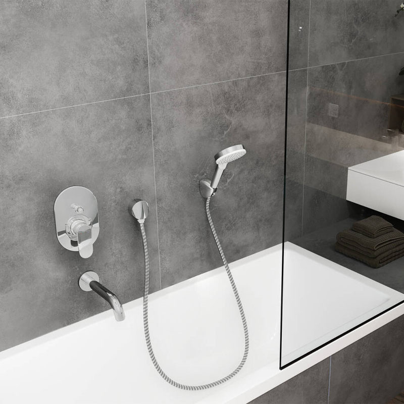 Cot racord dus Hansgrohe, FixFit S, crom - 2 | YEO