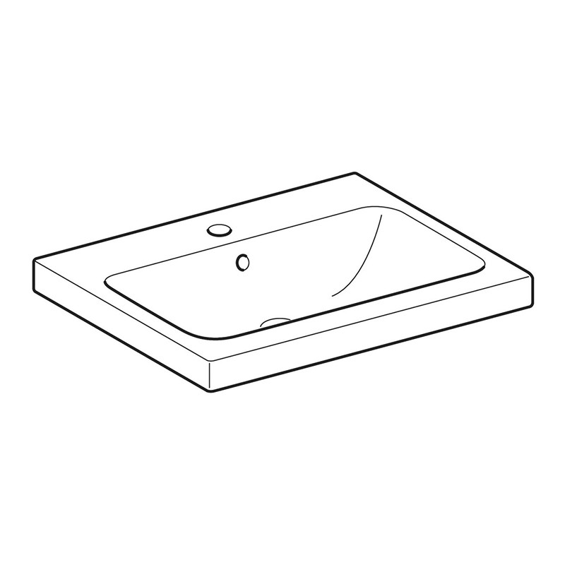 Lavoar, Geberit, iCon light, 60 cm, alb - 1 | YEO