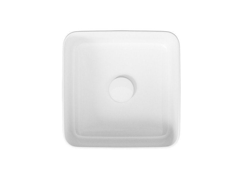 Lavoar pe blat Cersanit, Crea, square, 35 cm - 2 | YEO