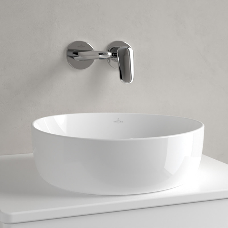 Lavoar pe blat, Villeroy & boch, Antao, asimetric, 40 cm, alb - 2 | YEO