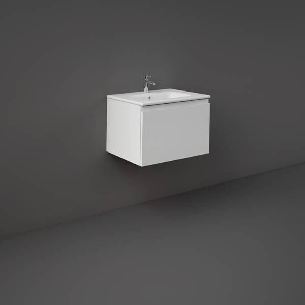 Mobilier pentru lavoar Rak, Joy-Uno 60 cm, suspendat, 1 sertar, alb
