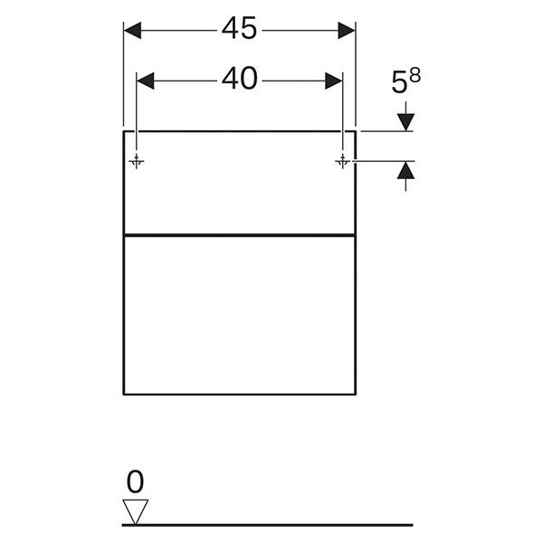 Mobilier suspendat, Geberit, Xeno2, cu 2 sertare, greige - 1 | YEO