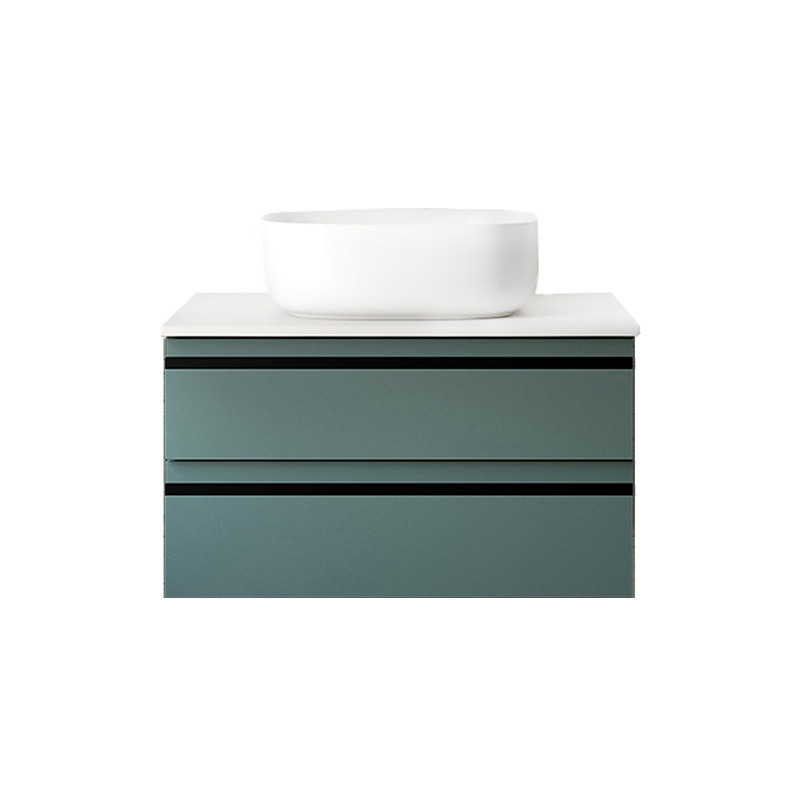 Mobilier suspendat Kolpasan, Alexis, pentru lavoar pe blat, 60 cm, Green - 1 | YEO