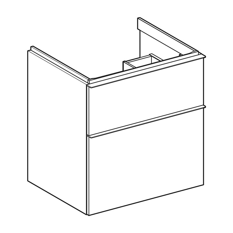 Mobilier suspendat pentru lavoar, Geberit, iCon, 60 cm, alb - 1 | YEO