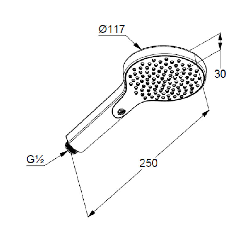 Pară de duș, Kludi, xDive, 1S, crom - 1 | YEO
