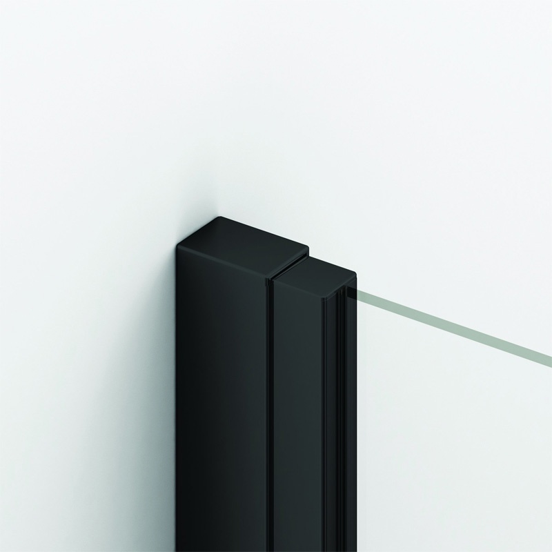 Paravan cadă pivotant Ronal SanSwiss, Solino 75 cm, negru mat - 3 | YEO