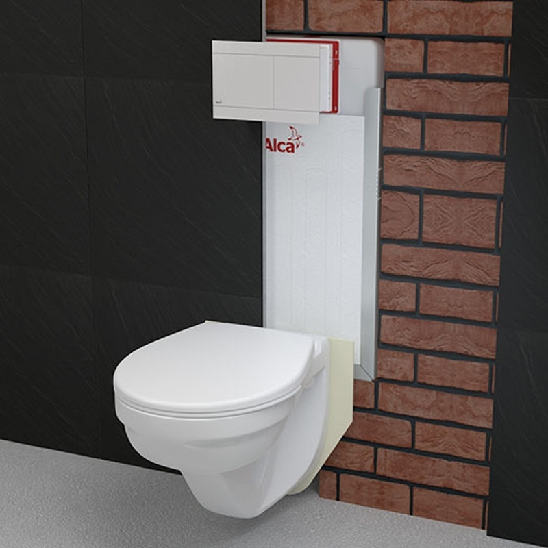 Rezervor wc incastrat Alcadrain, Alcamodul, montare in zidarie, pentru wc suspendat - 1 | YEO