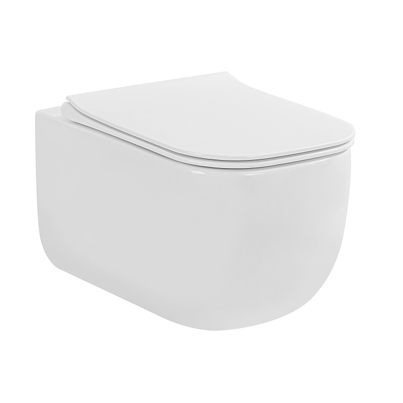 Ser vas WC suspendat, Fluminia, Orion, rimless, alb