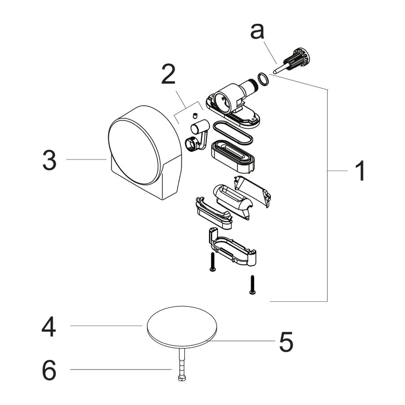 Set ornament, Hansgrohe, pentru instalatiile de cada Exafill S, bronz periat - 2 | YEO