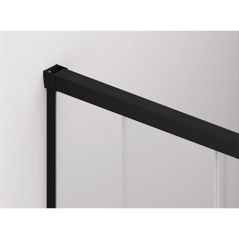 Ușă culisantă Ronal SanSwiss, Cadura 130 x 200 cm, profil negru mat - 1 | YEO