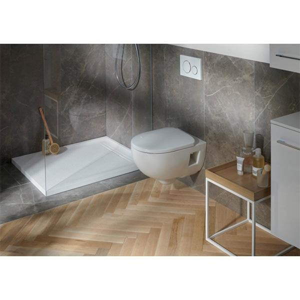 Vas wc suspendat Geberit, Selnova, forma partial inchisa, rimfree, alb - 3 | YEO