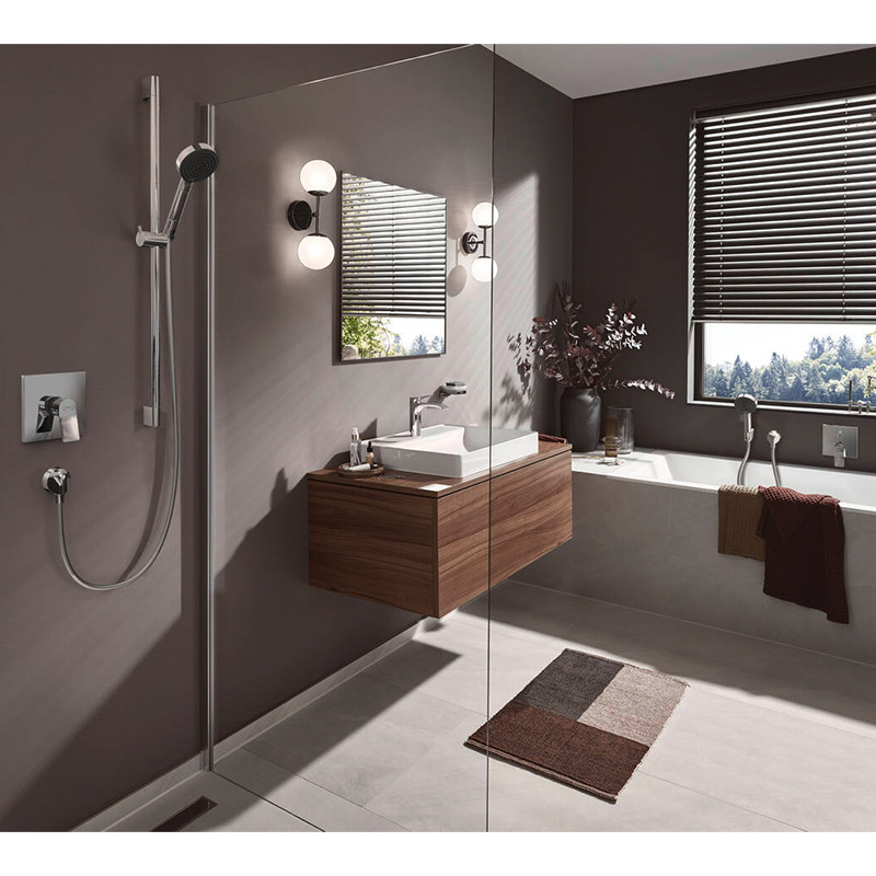 Baterie cada - dus incastrata, Hansgrohe, Vivenis, crom - 1 | YEO