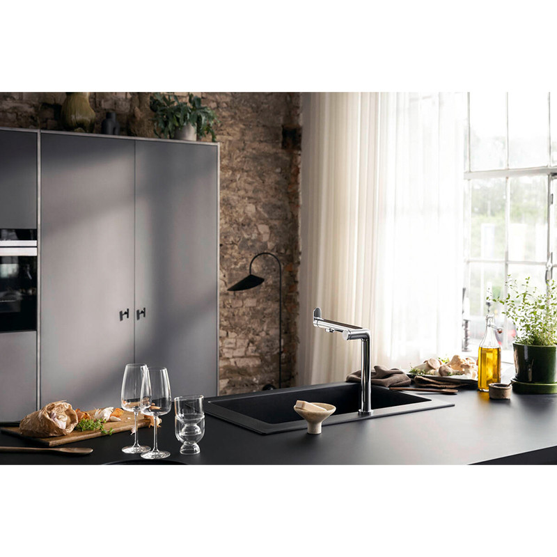 Baterie de bucatarie, Hansgrohe, Aqittura M91 FilterSystem 240, 1 jet, crom - 2 | YEO